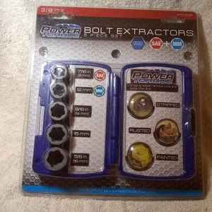 Bolt Extractor 5pc IMPACT Bolt Set, 11MM, 12mm, 14mm, 15mm, 16mm Includes Box